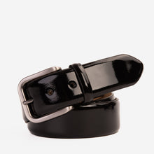 Load image into Gallery viewer, The Dodoma Black Patent Leather Belt