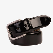 Load image into Gallery viewer, The Royal Hand Craft Black Patent Leather Belt