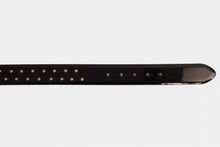 Load image into Gallery viewer, The Jupiter Black Patent Spike Leather Belt