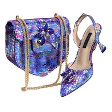 Load image into Gallery viewer, New Ladies Heels And Matching Bag Set EDNBG54
