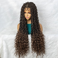 Load image into Gallery viewer, Goddess Box Braids Wig | Curly Ends | Full Lace | Crochet Hair | Black Women