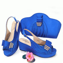 Load image into Gallery viewer, Ladies Shoes With Matching Bag Set for Party ED320