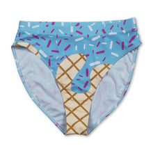 Load image into Gallery viewer, Light blue ice cream adult women summer swim bottom