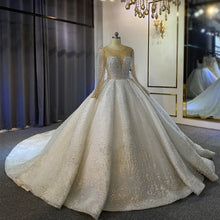 Load image into Gallery viewer, New Elegant Bridal Gowns With Pearl FSM-224T