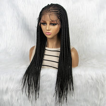 Load image into Gallery viewer, 13x4 HD Lace Front Braided Wig with Baby Hair | Synthetic Braided Wigs for Black Women