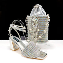 Load image into Gallery viewer, Lastest Ladies Shoes with Matching Bag Set HJJ1-23