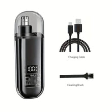 Load image into Gallery viewer, Nose &amp; Ear Hair Trimmer for Men - USB-C Rechargeable Portable Fast-Charge Grooming Kit