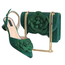 Load image into Gallery viewer, Elegant Lady Shoes And Bag Set with Rhinestone EW4520