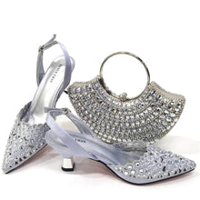 Load image into Gallery viewer, Latest Luxury Pattern Ladies Shoes And Bag Set ED215