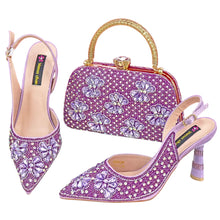 Load image into Gallery viewer, Luxury Handmade Shoes and Clutch Bag Set for Women FGR43