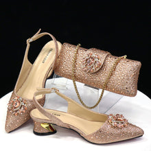 Load image into Gallery viewer, Ladies Shoes and Bags To Match Set ED129