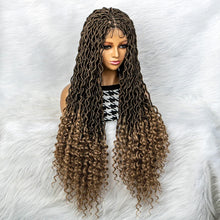 Load image into Gallery viewer, Goddess Box Braids Wig | Curly Ends | Full Lace | Crochet Hair | Black Women