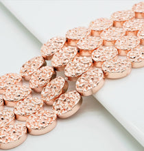 Load image into Gallery viewer, DRUZY Style Natural Light Rose Gold Hematite, 10x14mm, S105