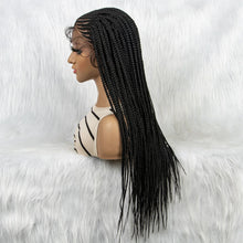 Load image into Gallery viewer, 13x4 HD Lace Front Braided Wig with Baby Hair | Synthetic Braided Wigs for Black Women