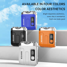 Load image into Gallery viewer, Mini Rechargeable Electric Shaver – Digital Display Dual Rotary Blades &amp; Trimmer, Waterproof Travel Shaver (60 Min Run Time)