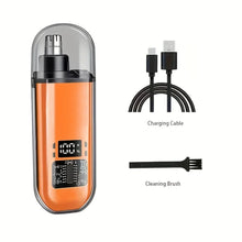 Load image into Gallery viewer, Nose &amp; Ear Hair Trimmer for Men - USB-C Rechargeable Portable Fast-Charge Grooming Kit