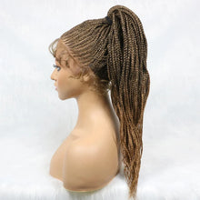 Load image into Gallery viewer, 30" Braided Lace Front Wig for Black Women | African Braids with Baby Hair | Synthetic Glueless Mat Wig