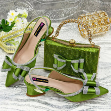 Load image into Gallery viewer, Lastest Italian Ladies Shoes with Matching Bag Set ED113