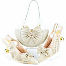 Load image into Gallery viewer, Latest African Wedding Shoes and Bag Set HAS1-21
