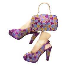 Load image into Gallery viewer, Latest Peep Toe Women's Shoes &amp; Bag Set FGTY67