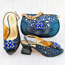 Load image into Gallery viewer, African Wedding Shoes and Bag Set HGY1-46