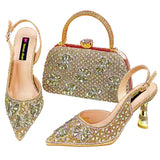 Luxury Handmade Shoes and Clutch Bag Set for Women FGR43