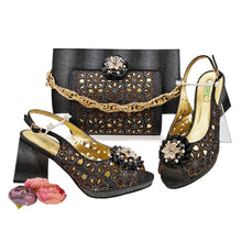 Load image into Gallery viewer, Italian Shoes And Bag Sets For Evening Party HFV-25