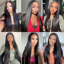 Load image into Gallery viewer, Pre Cut No Glue Bone Straight Glueless Wigs Human Hair For Women Brazilian Glueless Wig Human Hair Ready To Wear Preplucked 200%
