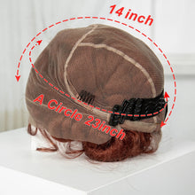 Load image into Gallery viewer, Ginger Full Lace Handmade Bantu &amp; Dreadlock Braided Wig with Baby Hair | Synthetic Braided Wig for Black Women