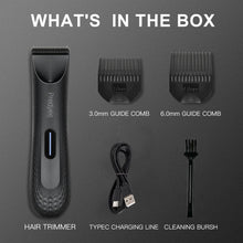 Load image into Gallery viewer, Waterproof Electric Body &amp; Groin Hair Trimmer for Men, Replaceable Ceramic Blade, USB Rechargeable