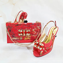 Load image into Gallery viewer, Charming Shoes And Bag Matching Set HN1-1