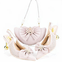Load image into Gallery viewer, Latest African Wedding Shoes and Bag Set HAS1-21