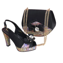 Load image into Gallery viewer, New Fashion Evening Shoes and Bag Set HTY543
