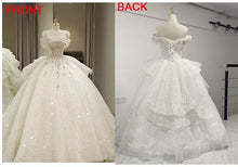 Load image into Gallery viewer, New Off Shoulder Wedding Dress Luxury Bridal Gown EDW324
