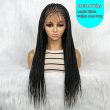 Load image into Gallery viewer, 13x4 HD Lace Front Braided Wig with Baby Hair | Synthetic Braided Wigs for Black Women