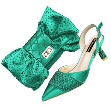Load image into Gallery viewer, Latest Women Italian Shoes and Matching Bags TE342