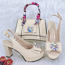 Load image into Gallery viewer, Ladies Shoes and Bag Set African Sets HFG1-29