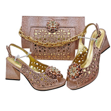 Load image into Gallery viewer, Italian Shoes And Bag Sets For Evening Party HFV-25