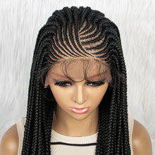Load image into Gallery viewer, 13x4 HD Lace Front Braided Wig with Baby Hair | Synthetic Braided Wigs for Black Women