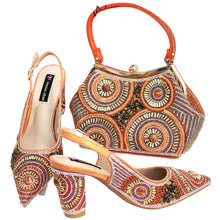 Load image into Gallery viewer, Popularity Italian Women's Pointed Shoes And Bag Set GFD453