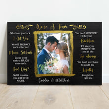 Load image into Gallery viewer, We're A Team Couple Sign