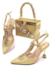 Load image into Gallery viewer, Italian Shoe and Bag Set New HUY1-11