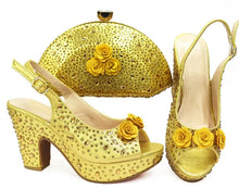Load image into Gallery viewer, Italian Shoes With Matching Bags Set HKV1-8