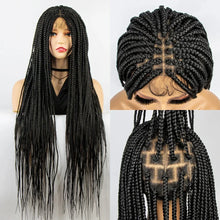 Load image into Gallery viewer, 36" Knotless Box Braids Full Lace Wig | Crochet Braids | Synthetic Braiding Hair | Black Women