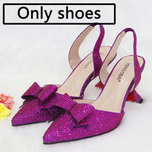 Load image into Gallery viewer, New Silver Versatile Party Ladies Shoes And Bag Set
