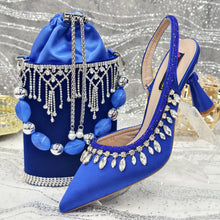 Load image into Gallery viewer, Latest Women Heels Shoes and Bags Set - ED-67