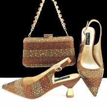 Load image into Gallery viewer, High Quality African Style Ladies Shoes And Bags Set ED125