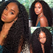 Load image into Gallery viewer, 250% V Part Wig Human Hair No Leave Out Upgrade U Part Machine Made Deep Wave Curly Human Hair Wigs For Women 100% High Density
