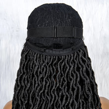 Load image into Gallery viewer, Knotless Box Braided Wig with Curly Ends &amp; Baby Hair | Synthetic Lace Front Wig for Black Women