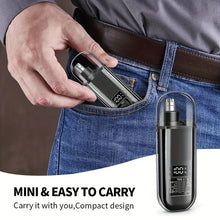 Load image into Gallery viewer, Nose &amp; Ear Hair Trimmer for Men - USB-C Rechargeable Portable Fast-Charge Grooming Kit